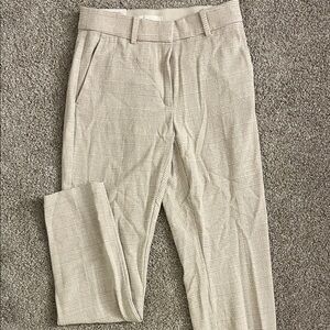 H&M Light Beige Plaid Chinos